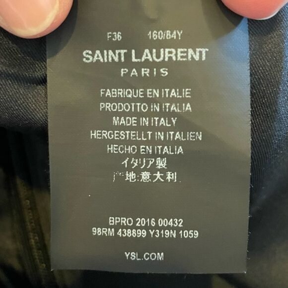 Saint Laurent Paris Silk Black White Floral Cap Sleeve Shift Dress Size 36 Small - Picture 8 of 10